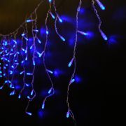 Гирлянда «Бахрома» OIC100LSE-B-T-I4-F 100LED син./бел. 2х0.5м 20 нитей 24/56/32/48см соединяемая до 20шт уличная мерцающая SHLights 4690601034991