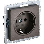 Розетка 1-м СП BRITE РС14-1-0-БрТБ 16А с заземл. защ. шторки механизм бронза IEK BR-R14-16-K45