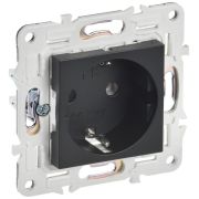 Розетка SKANDY 16А с заземл. без защ. шторок SK-R05Bl черн. IEK SK-R11-16-K02