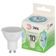 Лампа светодиодная GREEN LINE MR16-10W-840-GU10 GL 10Вт софит 4000К яркий свет бел. GU10 Эра Б0066993