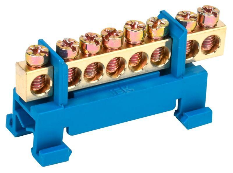 Шина нулевая на DIN-изол. «Стойка» ШНИ 6х9-8-С-С IEK YNN10-69-8P-K07