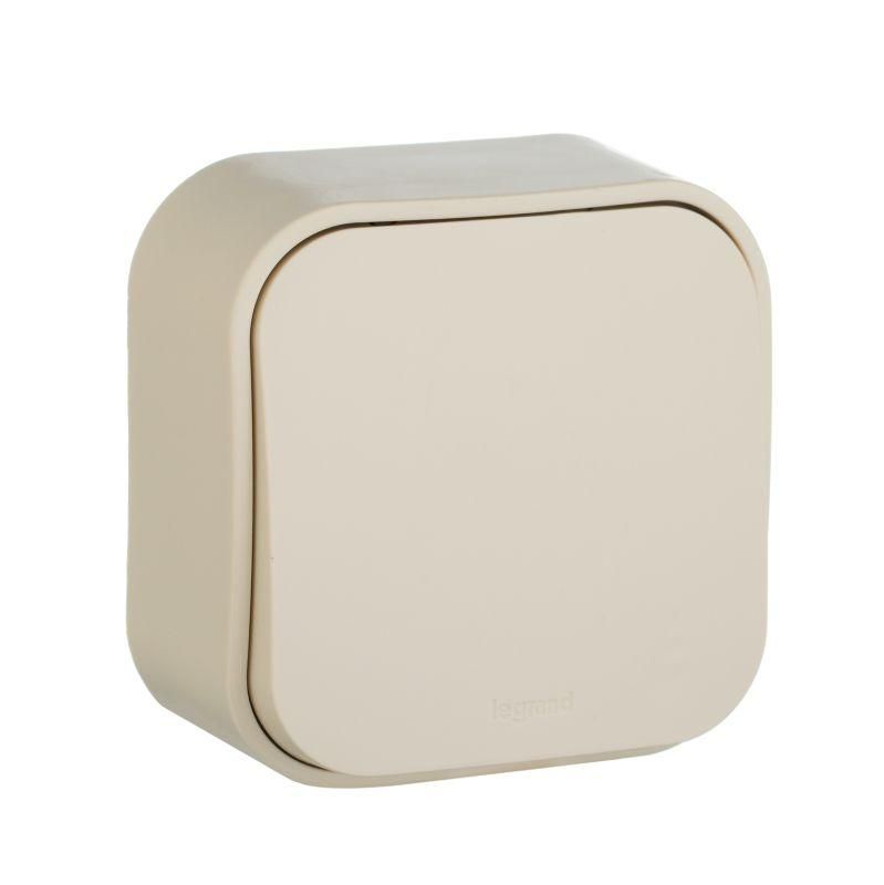 Выключатель 1-кл. ОП Quteo 10А IP20 10AX сл. кость IEK 782230