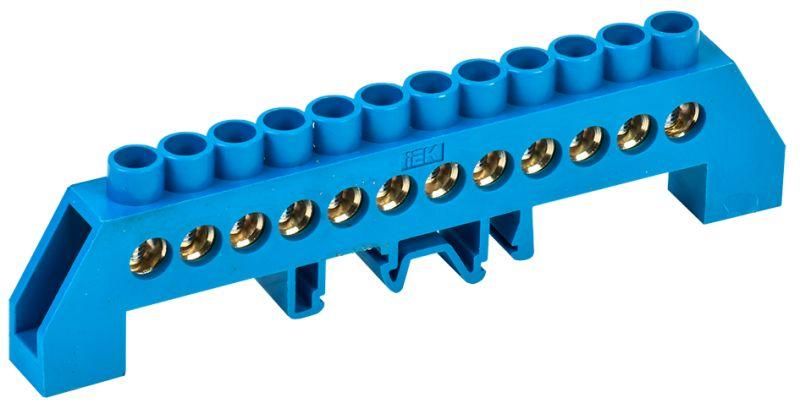 Шина нулевая в комб. DIN-изол. «Стойка» ШНИ-8х12-12-КС-С IEK YNN10-812-12DP-K07