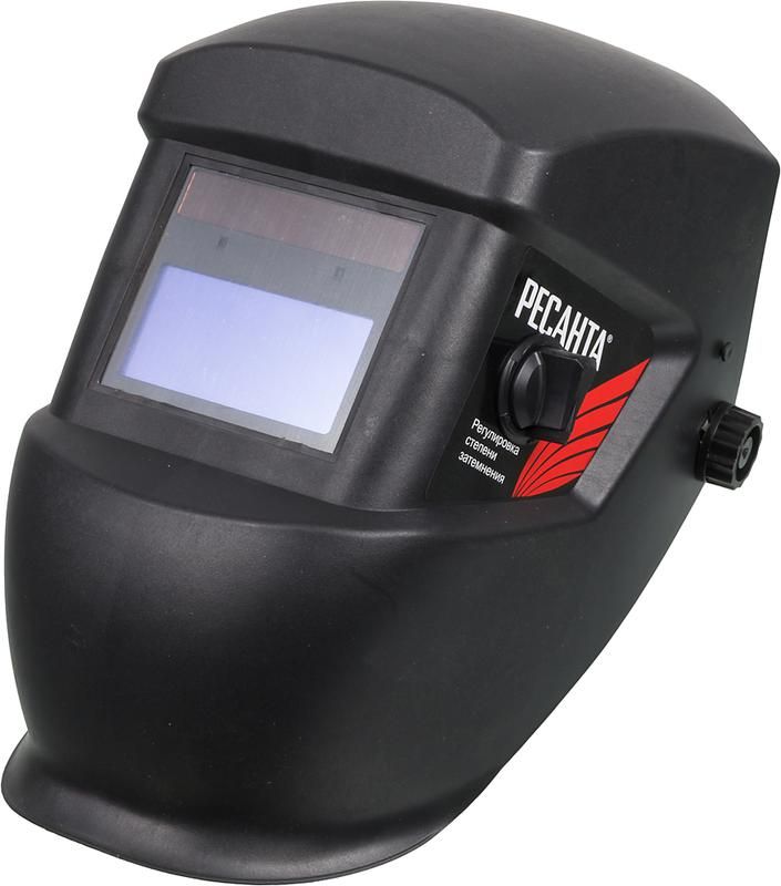 Маска сварочная МС-2 (с регулир. чувств.и и задержки времени; задержка откр. 0.15/0.8с; сенсор чувств. перем.; светофильтр ТСК 4000 «шлифовка») Ресанта 65/14Штука