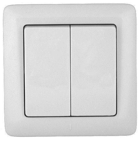 Выключатель 2-кл. СП Хит 6А IP20 250В бел. SE VS56-234-B