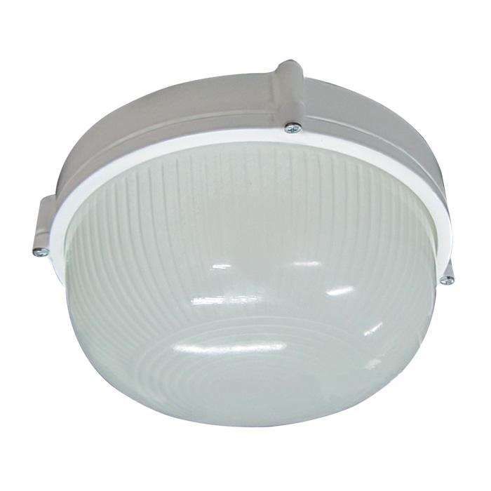 Светильник «Банник» 1301 НПП 03-60-013 1х60Вт E27 IP65 круг малый корпус бел. Элетех 1005500934
