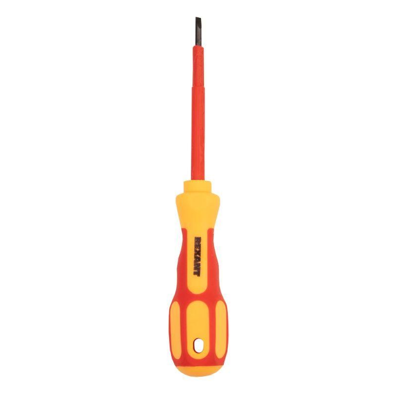 Отвертка «Электрика» SL3 75мм REXANT 12-4711