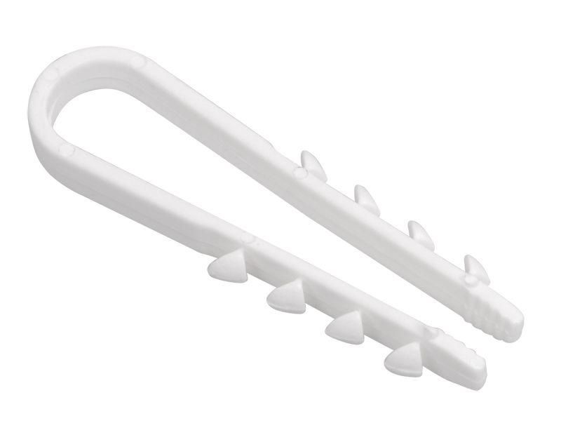 Дюбель-хомут 19-25мм для круглого кабеля нейлон бел. (уп.100шт) IEK UHH35-19-25-100