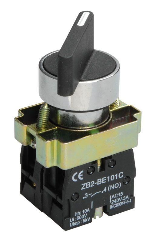 Переключатель LAY5-BJ25 на 2 полож. 1НО+1НЗ черн. I-O дл. ручка KARAT IEK BSW70-BJ-2-K02