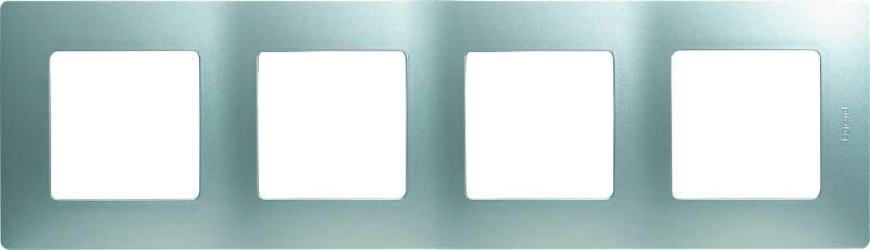 Рамка 4-м Etika алюм. IEK 672554