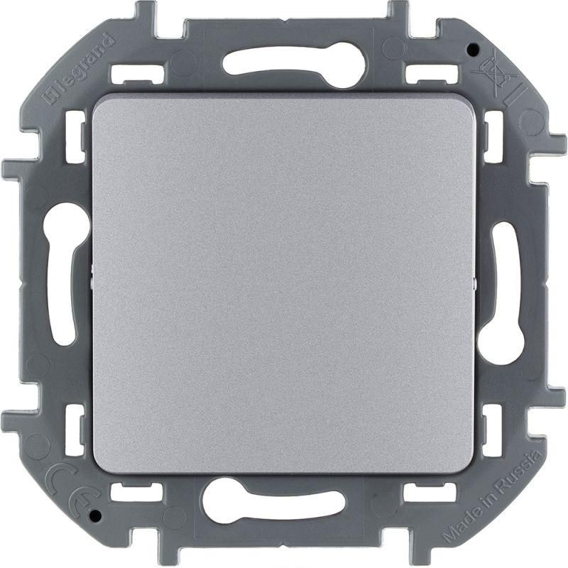 Переключатель 1-кл. Inspiria 10А IP20 250В 10AX механизм алюм. IEK 673652
