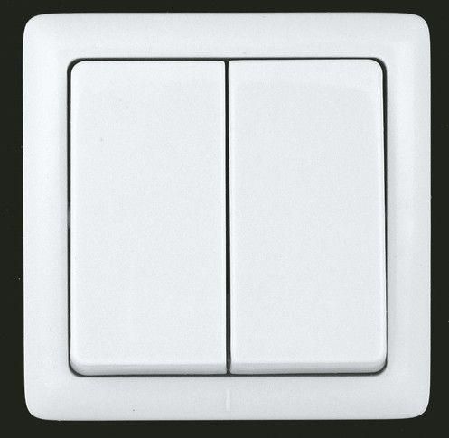 Выключатель 2-кл. ОП Хит 6А IP20 250В бел. SE VA56-232-B