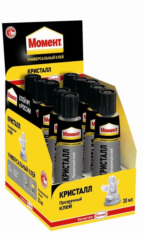 Клей «Момент Кристалл» 30мл шоу-бокс Момент C0036325