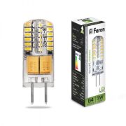 Лампа светодиодная G4 / 12V / 3W 4000K «FERON»