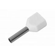 Наконечник штыревой втул.изол. НШВИ-2 2 x 0.5 мм² / 8мм «IEK»