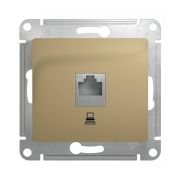 Механизм розетки комп.RJ45 титан«SE» Glossa