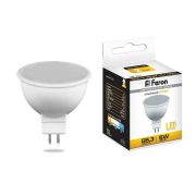 Лампа светодиодная MR16 G5.3 / 220V / 5W 2700K «FERON»