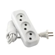 Удлинитель 4 гн. х 5 м.без заземл.ПВС 2х1 «DOMTOK» 10А IP20 2.2кВт