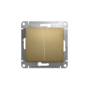 Механизм выключателя 2-кл.с подсв.титан«SE» Glossa