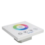 Контроллер RGB 12В, 144 Вт,встраиваемый APEYRON с БЕЛОЙ многоцветной сенс.панелью, 86*86*34 мм 04-09