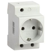 Розетка на DIN-рейку силовая с заземл.«IEK» РАр10-3-ОП