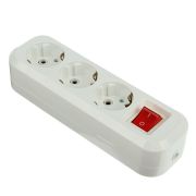 Колодка АВС-пластик с выкл. 3-м с заземл. «UNIVERSAL»