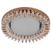 (069) Светильник встраив.под GX53 декор со светод.подсветкой, чай «ЭРА»