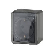 Переключатель о/у 1-кл.IP54 сер, «ЭРА» Эксперт  11-1403-03 250В 10AX