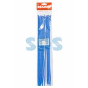 Хомут нейлоновый (кабельная стяжка) 4 х 200мм. синий «REXANT» ( 25шт)