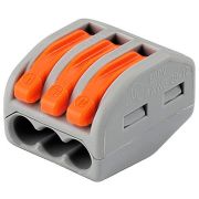 Универс. 3-провод. клемма (аналог WAGO) «Smartbuy» строительно монтажная клемма с рычагами