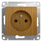 Механизм розетки 1-м.без заземл.дуб.«SE» Glossa