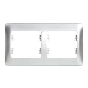 Рамка 2-м.алюм.«SE» Glossa