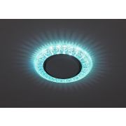 Светильник встраив.под GX53 декор со светод.подсветкой, голубой «ЭРА»