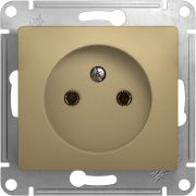 Механизм розетки 1-м.без заземл.титан«SE» Glossa
