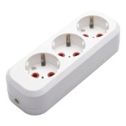 Колодка АВС-пластик 3-м с заземл. «STEKKER»