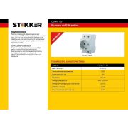 Розетка на DIN-рейку силовая с заземл.«EMAS» с подсветкой