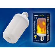 Лампа светодиод.декоративная Шар E27 / 6W / «эффект пламени» / «UNIEL» LED-L60-6W-FLAME-E27 -FR