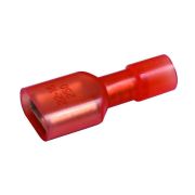 Клемма плоская полн.изол.гнездо нейлон «REXANT» W-6.6mm / 0,5-1,5мм²