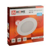 Встраив.панель светод.кругл. 18 Вт / 4000К белая «IN HOME» RLP 1080лм 230В 225мм